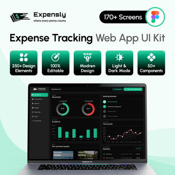 Expensly - Finance App UI Kit
