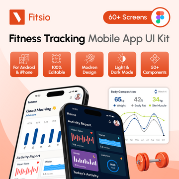 Fitsio - Fitness App UI Kit